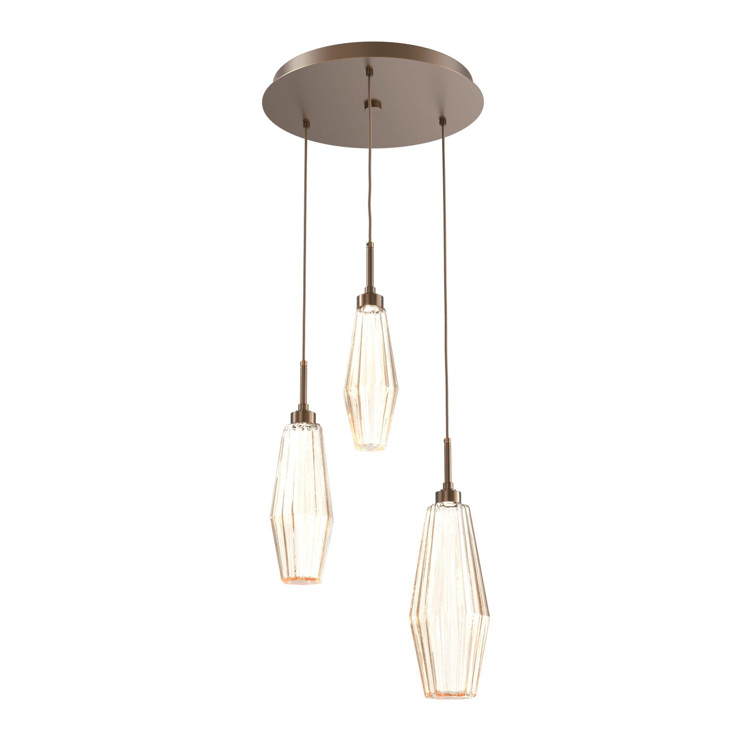 Hammerton Studio - CHB0049-03-FB-RA-C01-L1 - LED Pendant - Aalto - Flat Bronze