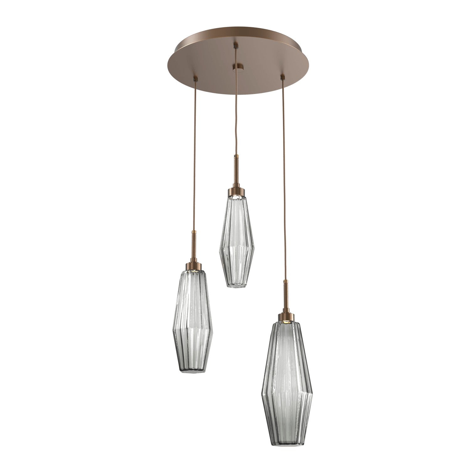 Hammerton Studio - CHB0049-03-FB-RS-C01-L1 - LED Pendant - Aalto - Flat Bronze