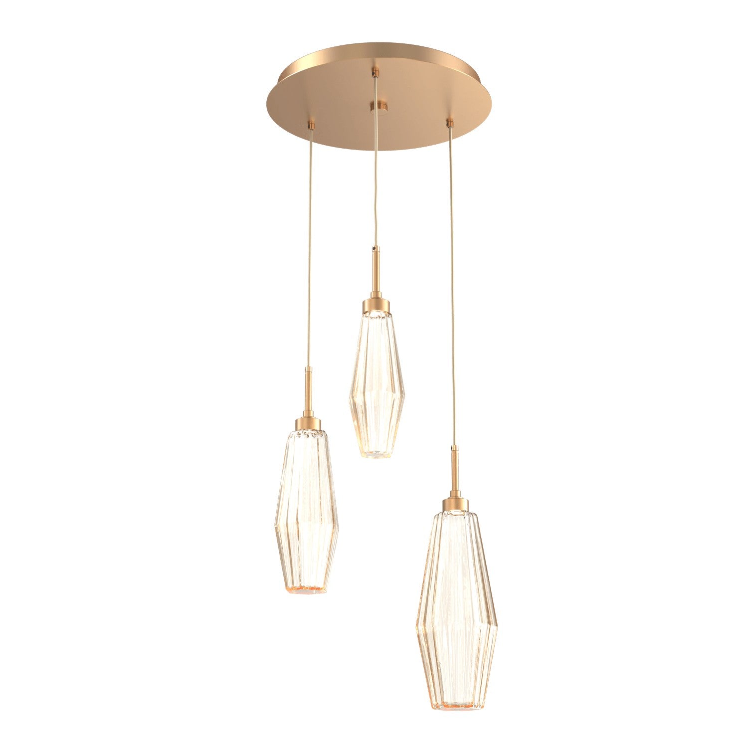 Hammerton Studio - CHB0049-03-NB-RA-C01-L3 - LED Pendant - Aalto - Novel Brass