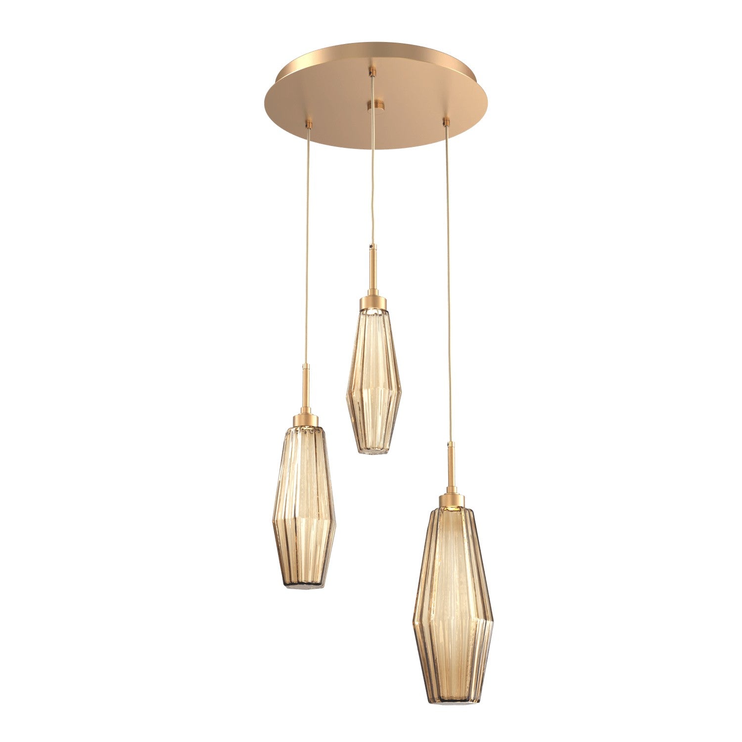 Hammerton Studio - CHB0049-03-NB-RB-C01-L1 - LED Pendant - Aalto - Novel Brass