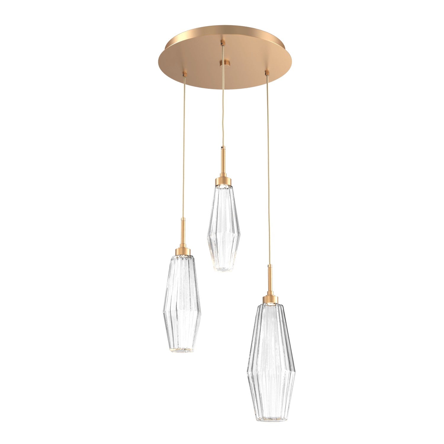 Hammerton Studio - CHB0049-03-NB-RC-C01-L3 - LED Pendant - Aalto - Novel Brass