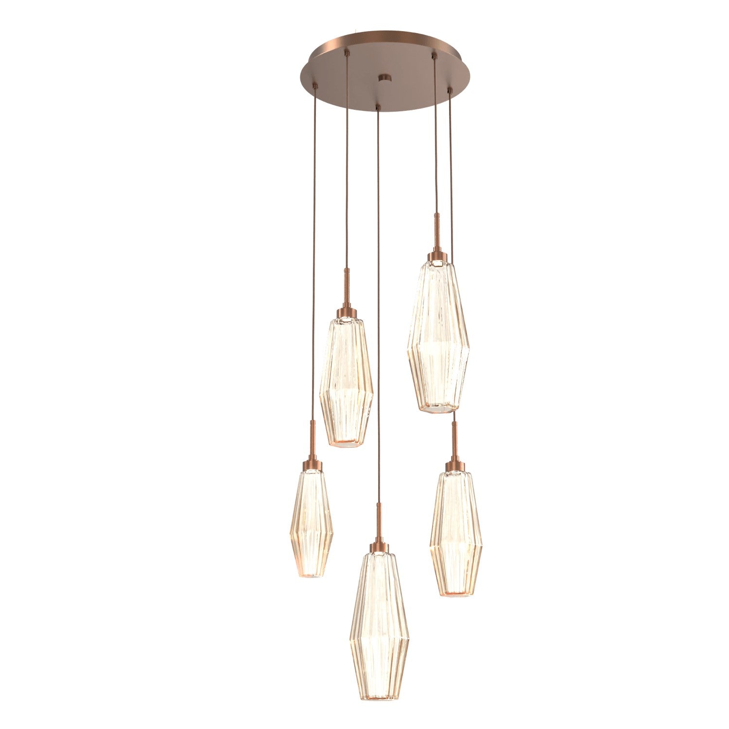 Hammerton Studio - CHB0049-05-BB-RA-C01-L1 - LED Pendant - Aalto - Burnished Bronze