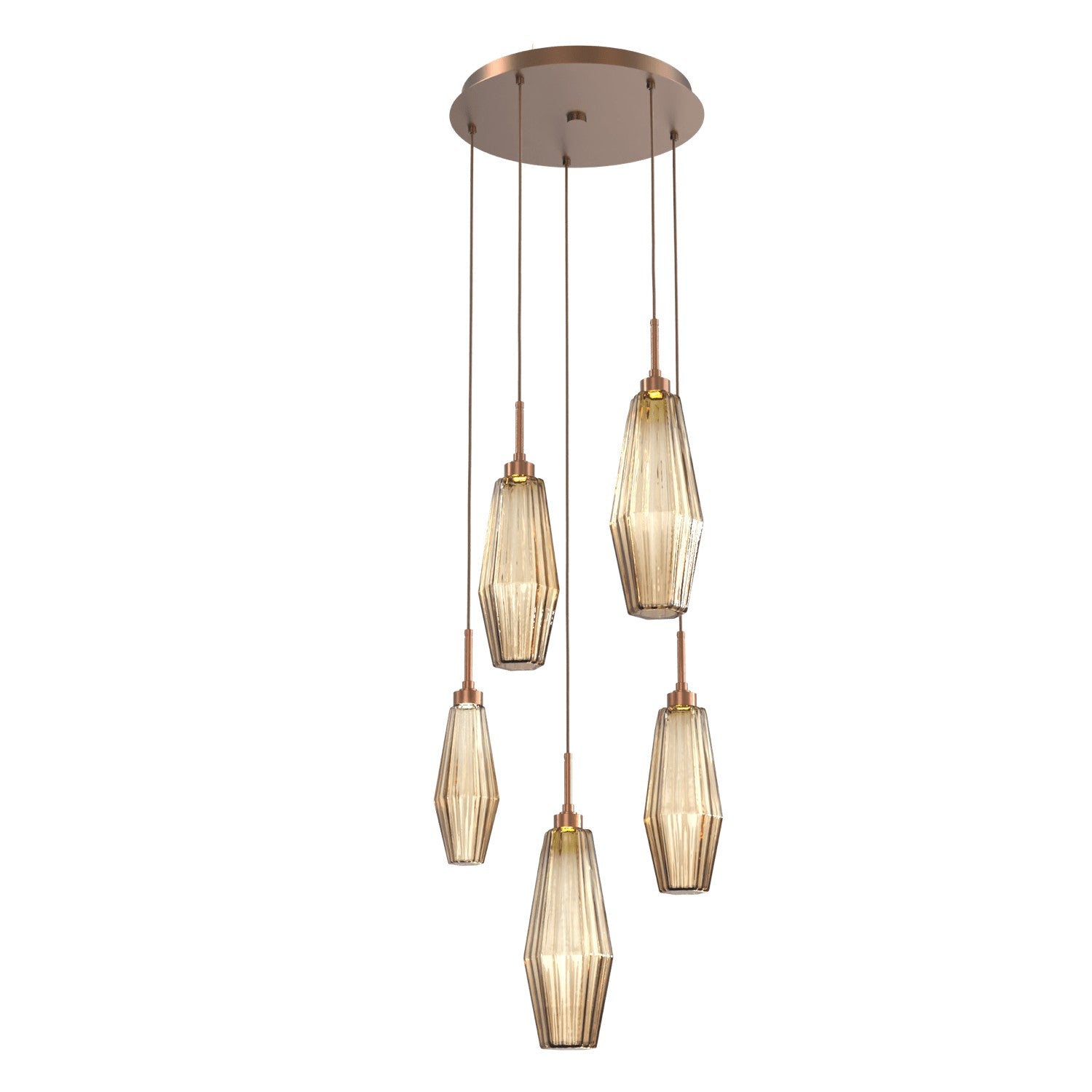 Hammerton Studio - CHB0049-05-BB-RB-C01-L1 - LED Pendant - Aalto - Burnished Bronze