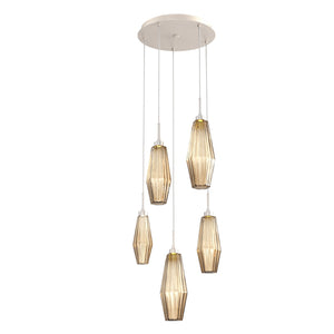 Hammerton Studio - CHB0049-05-BS-RB-C01-L1 - LED Pendant - Aalto - Beige Silver