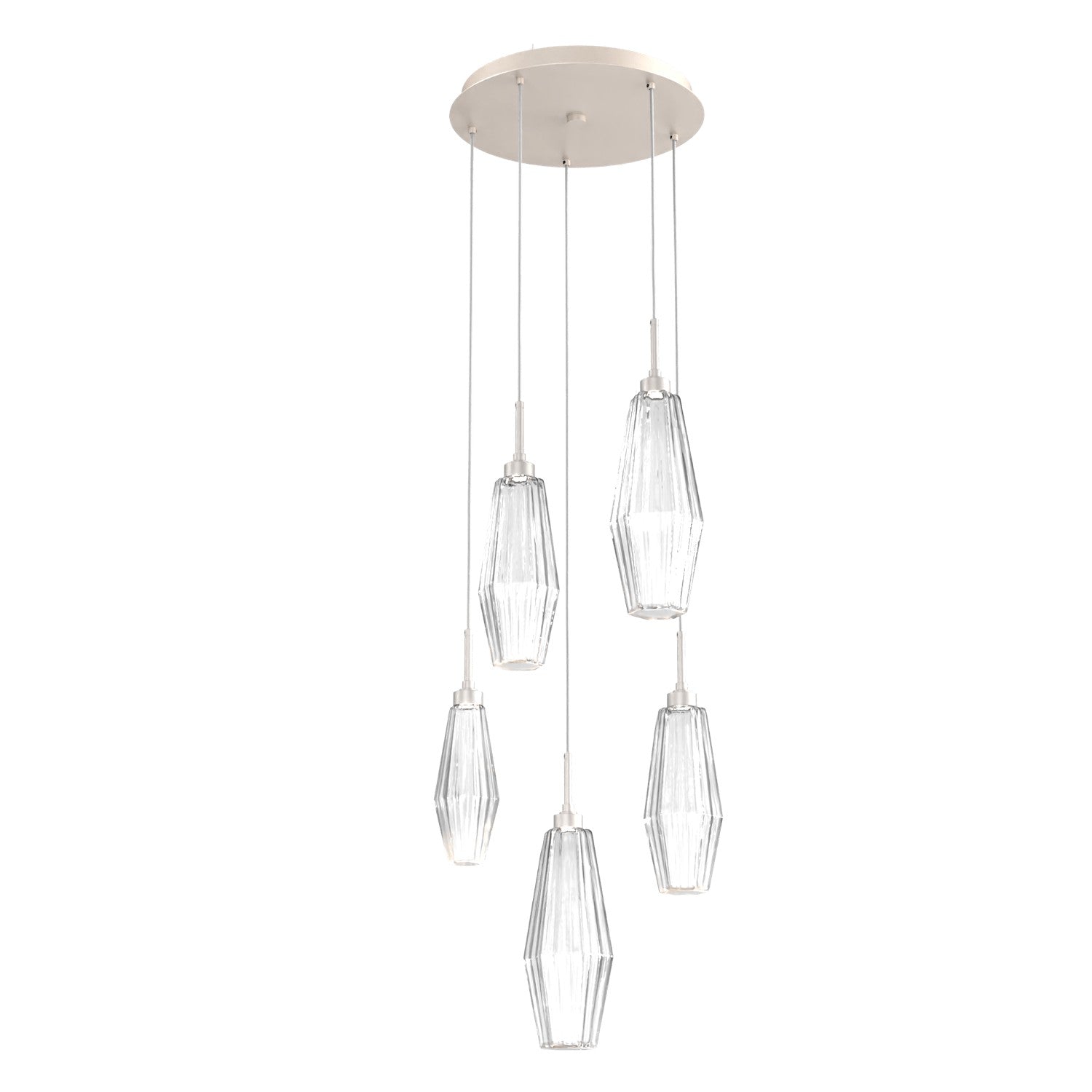 Hammerton Studio - CHB0049-05-BS-RC-C01-L1 - LED Pendant - Aalto - Beige Silver