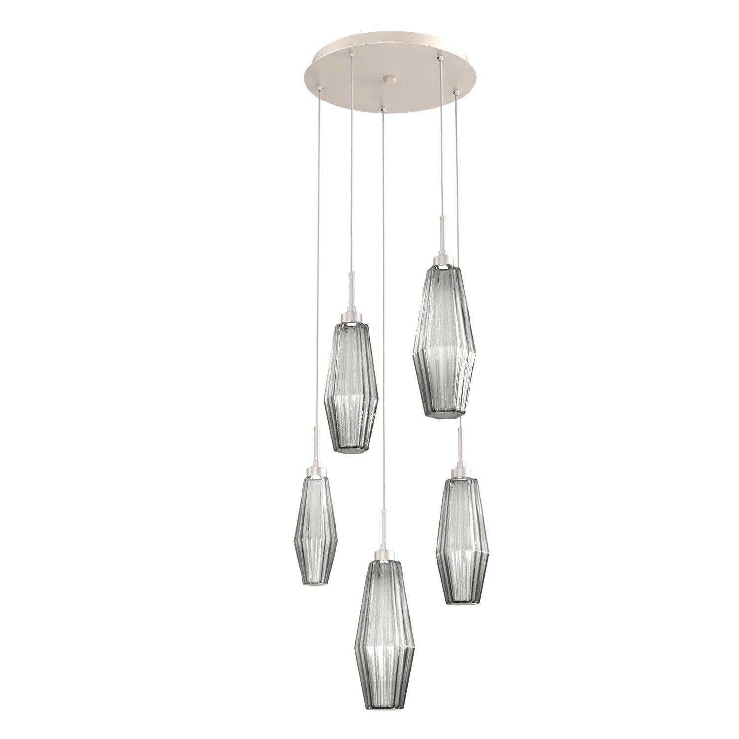 Hammerton Studio - CHB0049-05-BS-RS-C01-L1 - LED Pendant - Aalto - Beige Silver