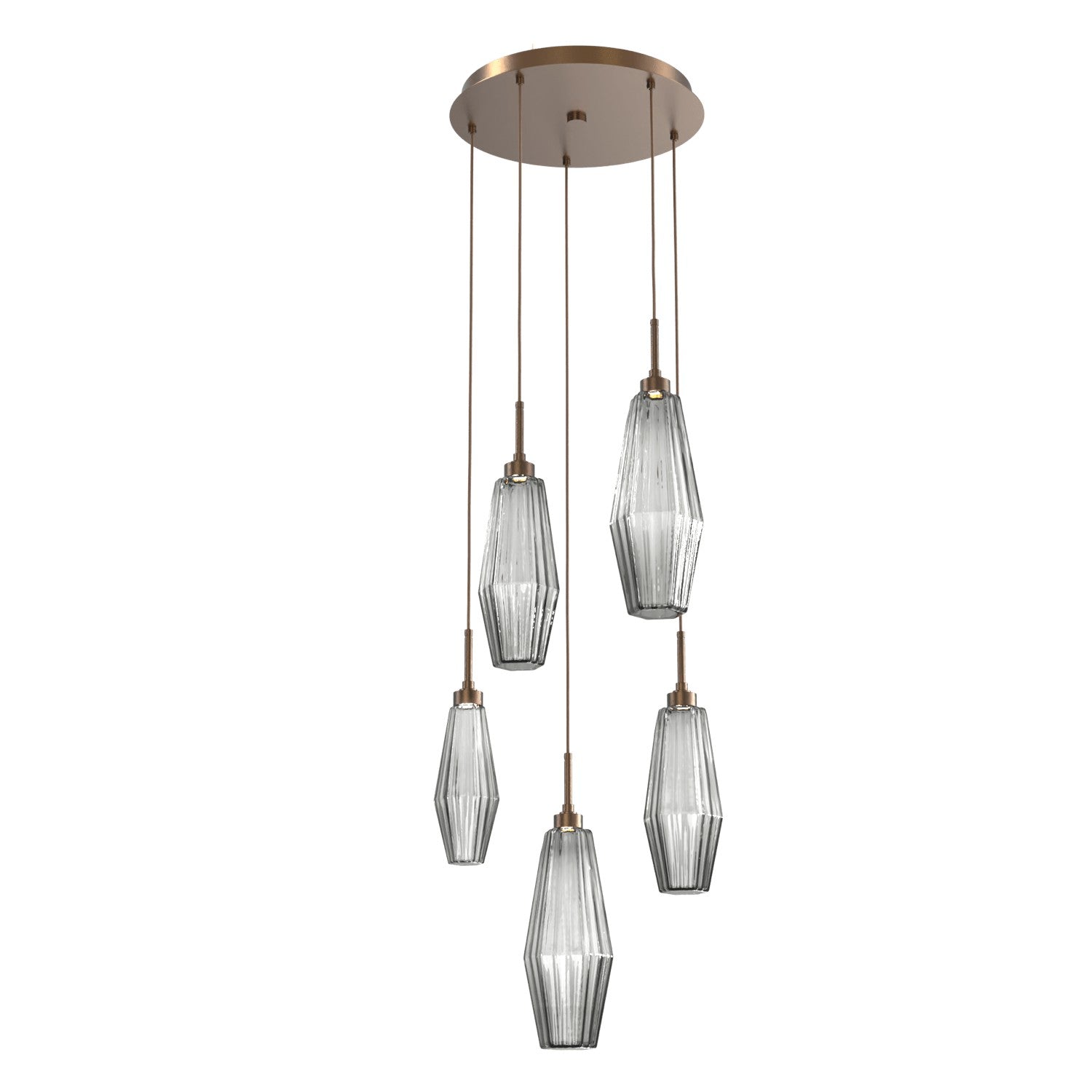 Hammerton Studio - CHB0049-05-FB-RS-C01-L1 - LED Pendant - Aalto - Flat Bronze