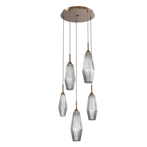 Hammerton Studio - CHB0049-05-FB-RS-C01-L3 - LED Pendant - Aalto - Flat Bronze