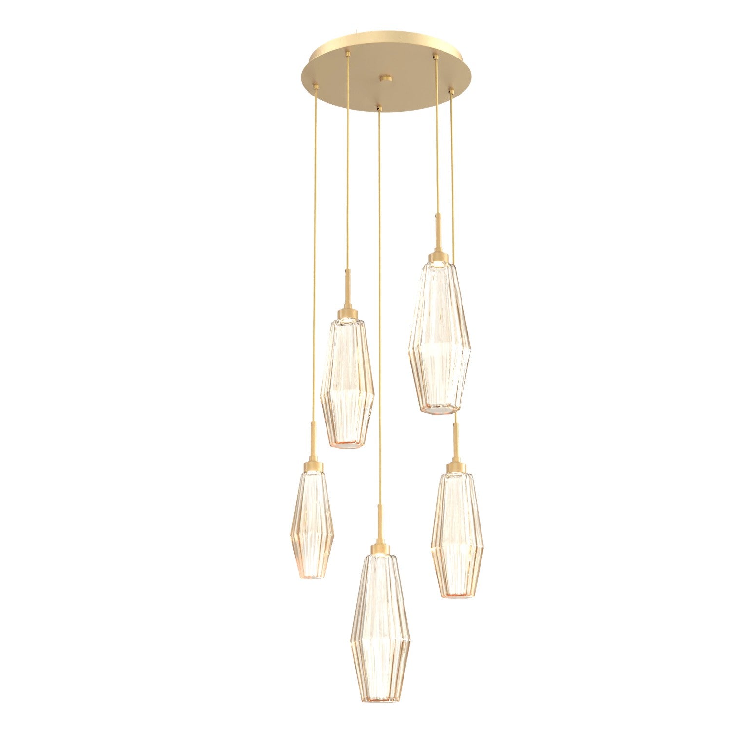 Hammerton Studio - CHB0049-05-GB-RA-C01-L1 - LED Pendant - Aalto - Gilded Brass