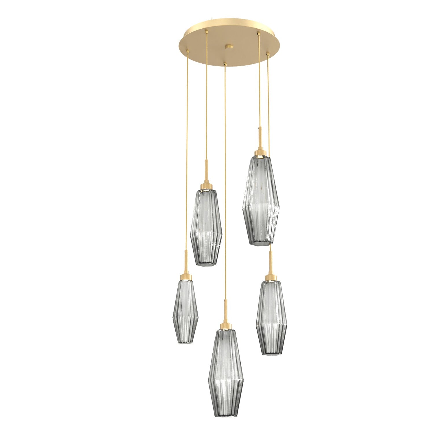 Hammerton Studio - CHB0049-05-GB-RS-C01-L1 - LED Pendant - Aalto - Gilded Brass