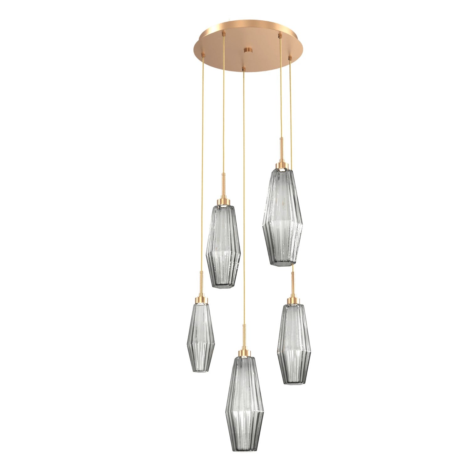 Hammerton Studio - CHB0049-05-NB-RS-C01-L1 - LED Pendant - Aalto - Novel Brass