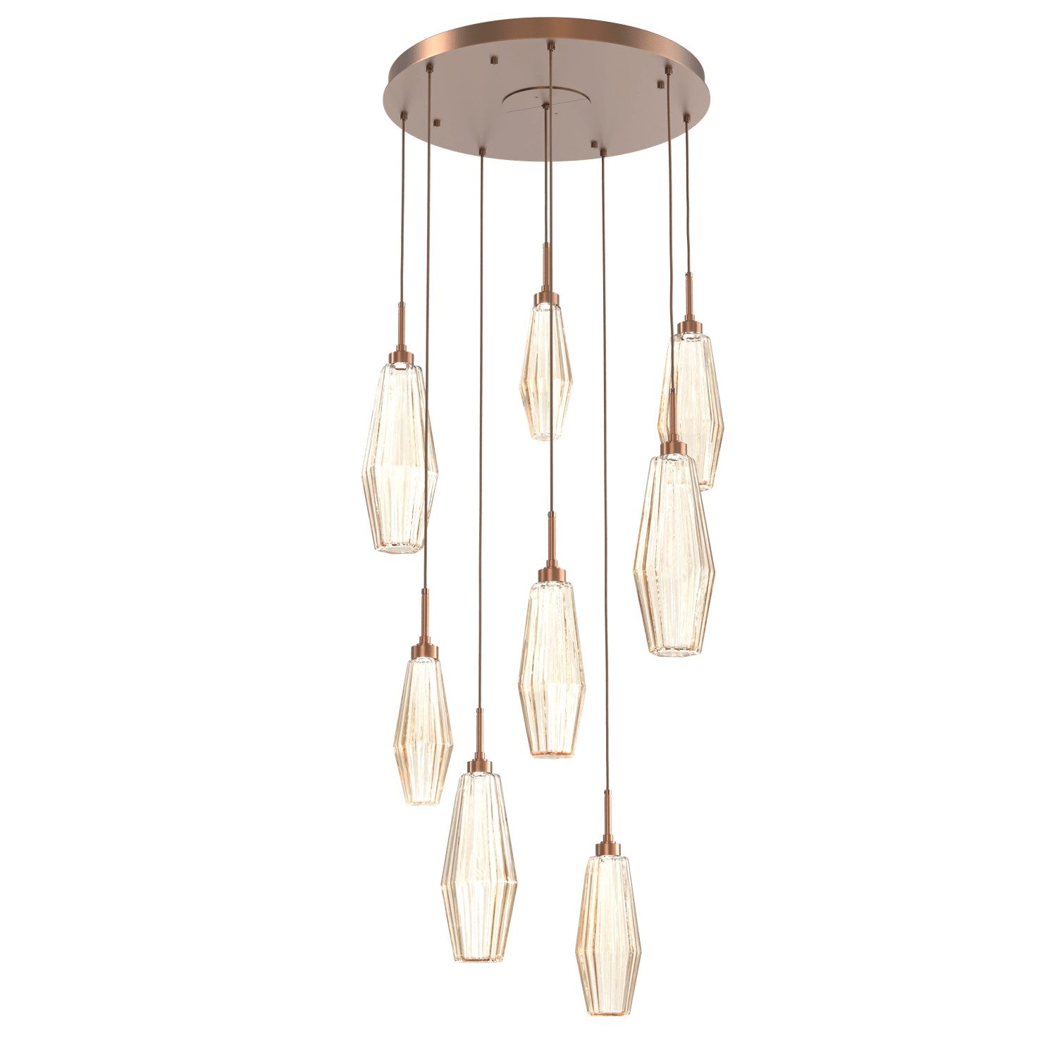 Hammerton Studio - CHB0049-08-BB-RA-C01-L1 - LED Pendant - Aalto - Burnished Bronze