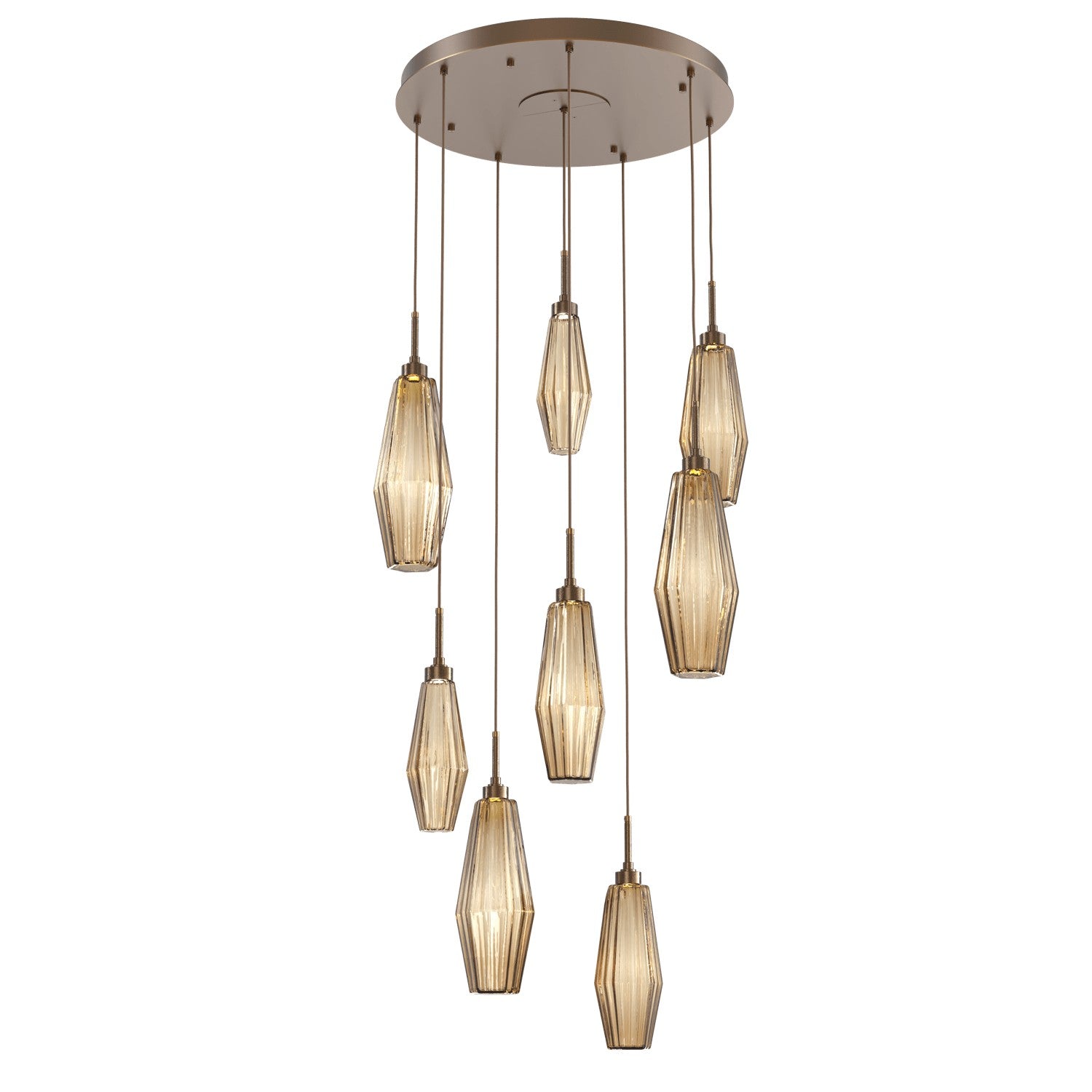 Hammerton Studio - CHB0049-08-FB-RB-C01-L1 - LED Pendant - Aalto - Flat Bronze