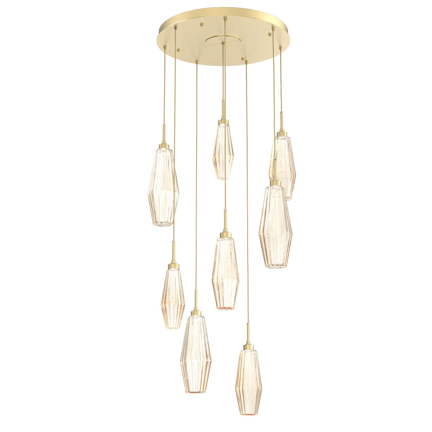 Hammerton Studio - CHB0049-08-GB-RA-C01-L1 - LED Pendant - Aalto - Gilded Brass