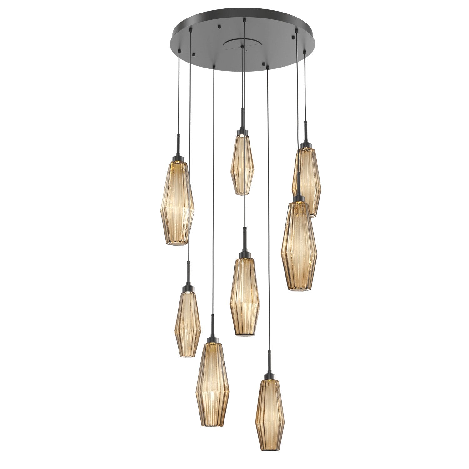 Hammerton Studio - CHB0049-08-MB-RB-C01-L3 - LED Pendant - Aalto - Matte Black