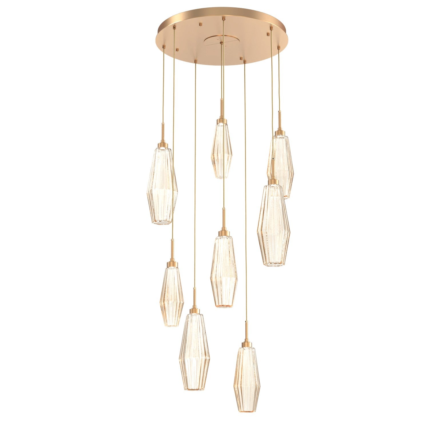 Hammerton Studio - CHB0049-08-NB-RA-C01-L1 - LED Pendant - Aalto - Novel Brass