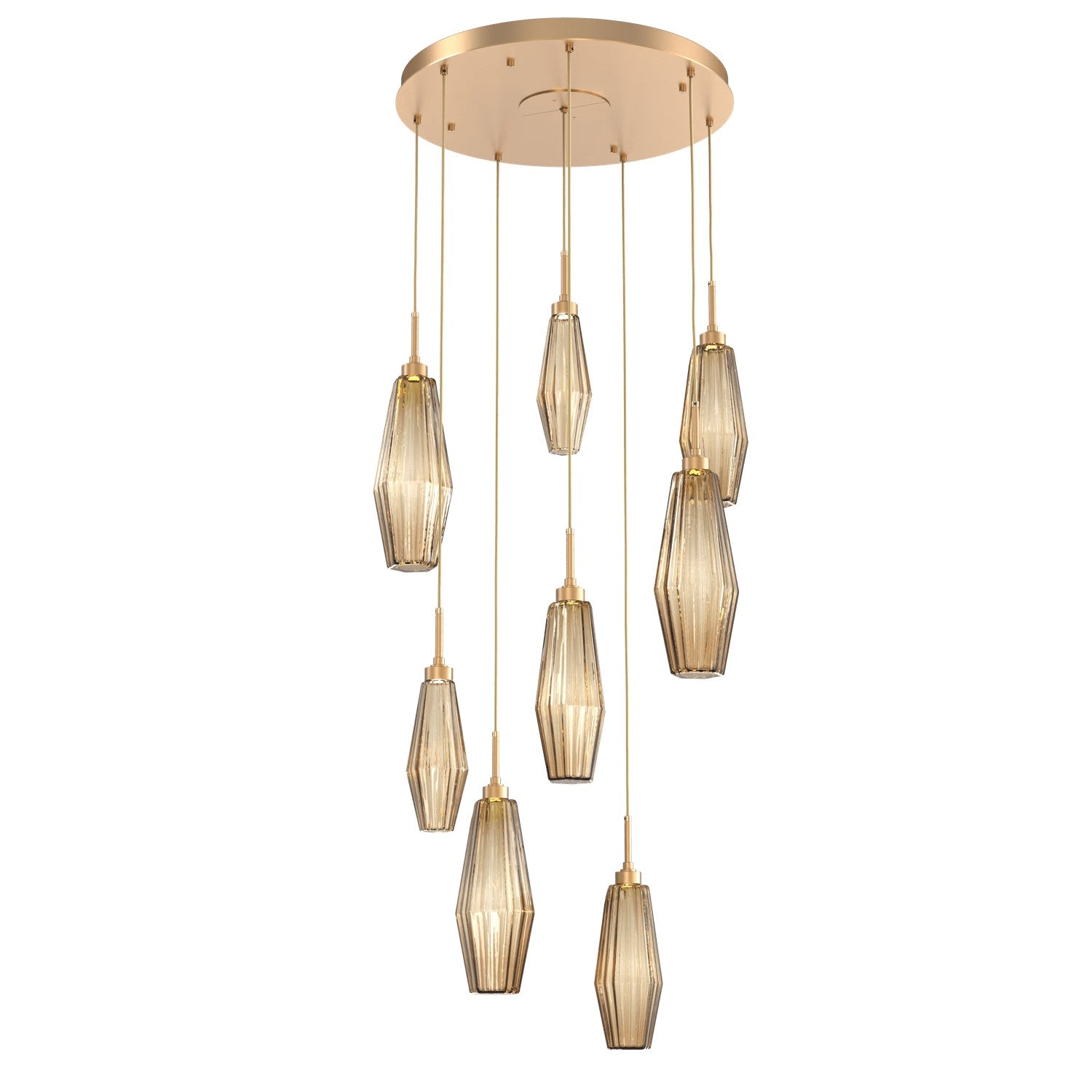 Hammerton Studio - CHB0049-08-NB-RB-C01-L1 - LED Pendant - Aalto - Novel Brass