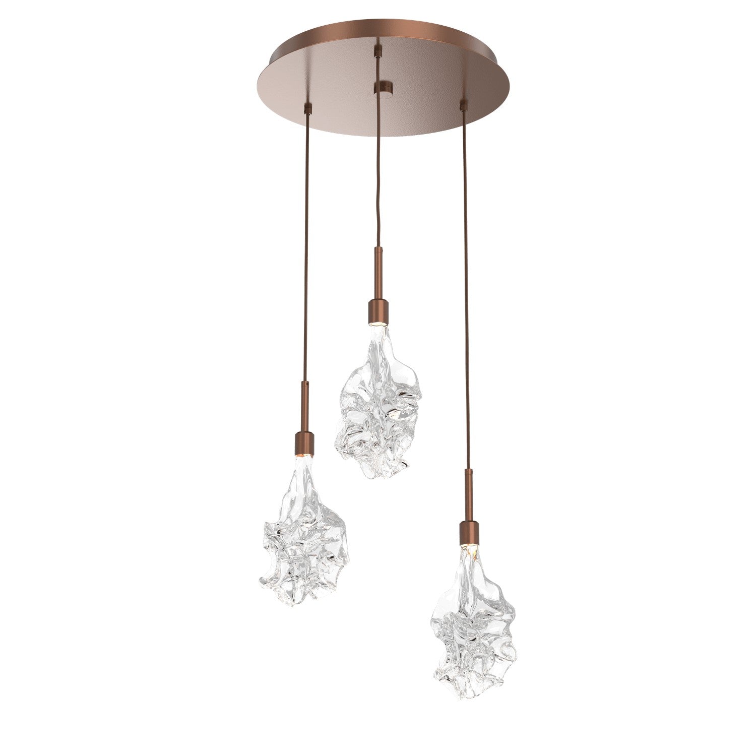 Hammerton Studio - CHB0059-03-BB-BC-C01-L1 - LED Pendant - Blossom - Burnished Bronze