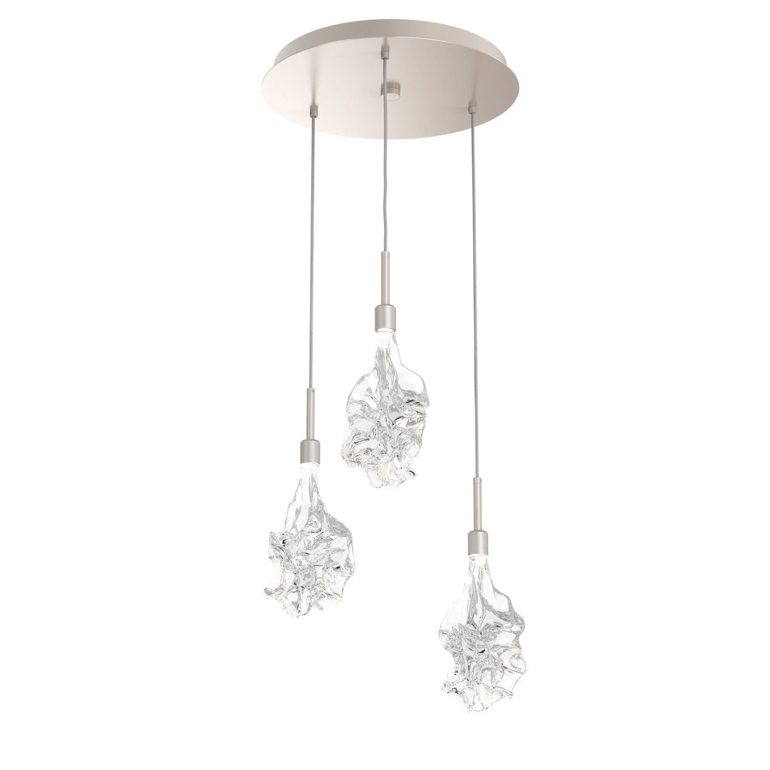 Hammerton Studio - CHB0059-03-BS-BC-C01-L1 - LED Pendant - Blossom - Beige Silver