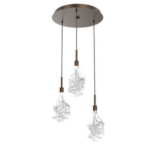 Hammerton Studio - CHB0059-03-FB-BC-C01-L1 - LED Pendant - Blossom - Flat Bronze