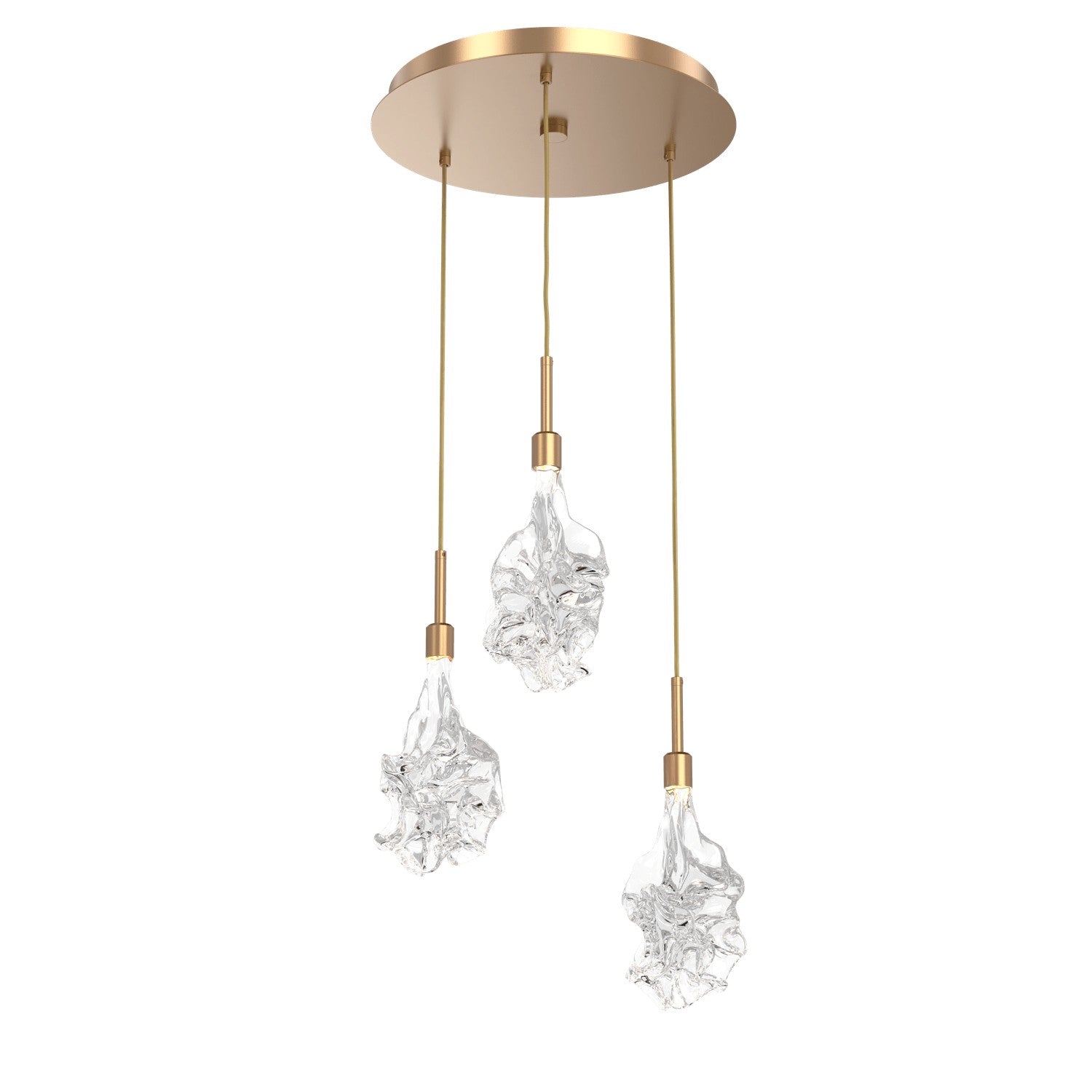 Hammerton Studio - CHB0059-03-NB-BC-C01-L1 - LED Pendant - Blossom - Novel Brass