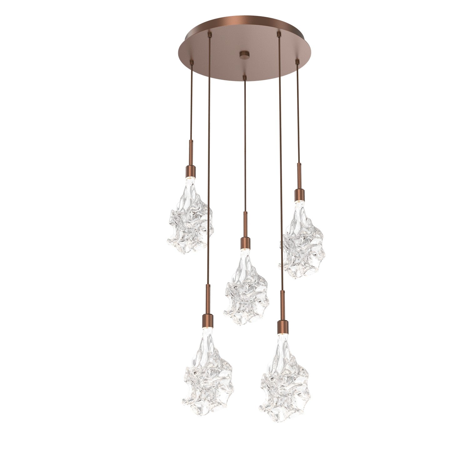 Hammerton Studio - CHB0059-05-BB-BC-C01-L1 - LED Pendant - Blossom - Burnished Bronze