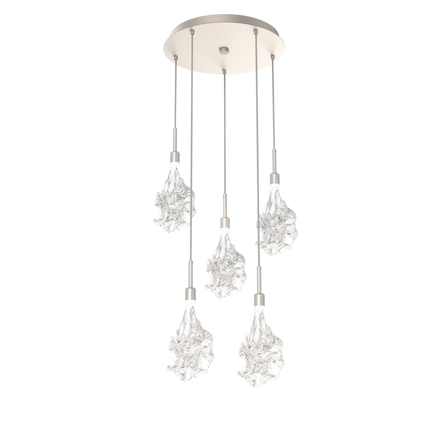 Hammerton Studio - CHB0059-05-BS-BC-C01-L1 - LED Pendant - Blossom - Beige Silver