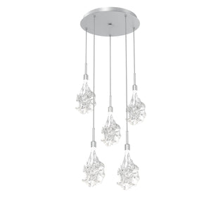 Hammerton Studio - CHB0059-05-CS-BC-C01-L1 - LED Pendant - Blossom - Classic Silver