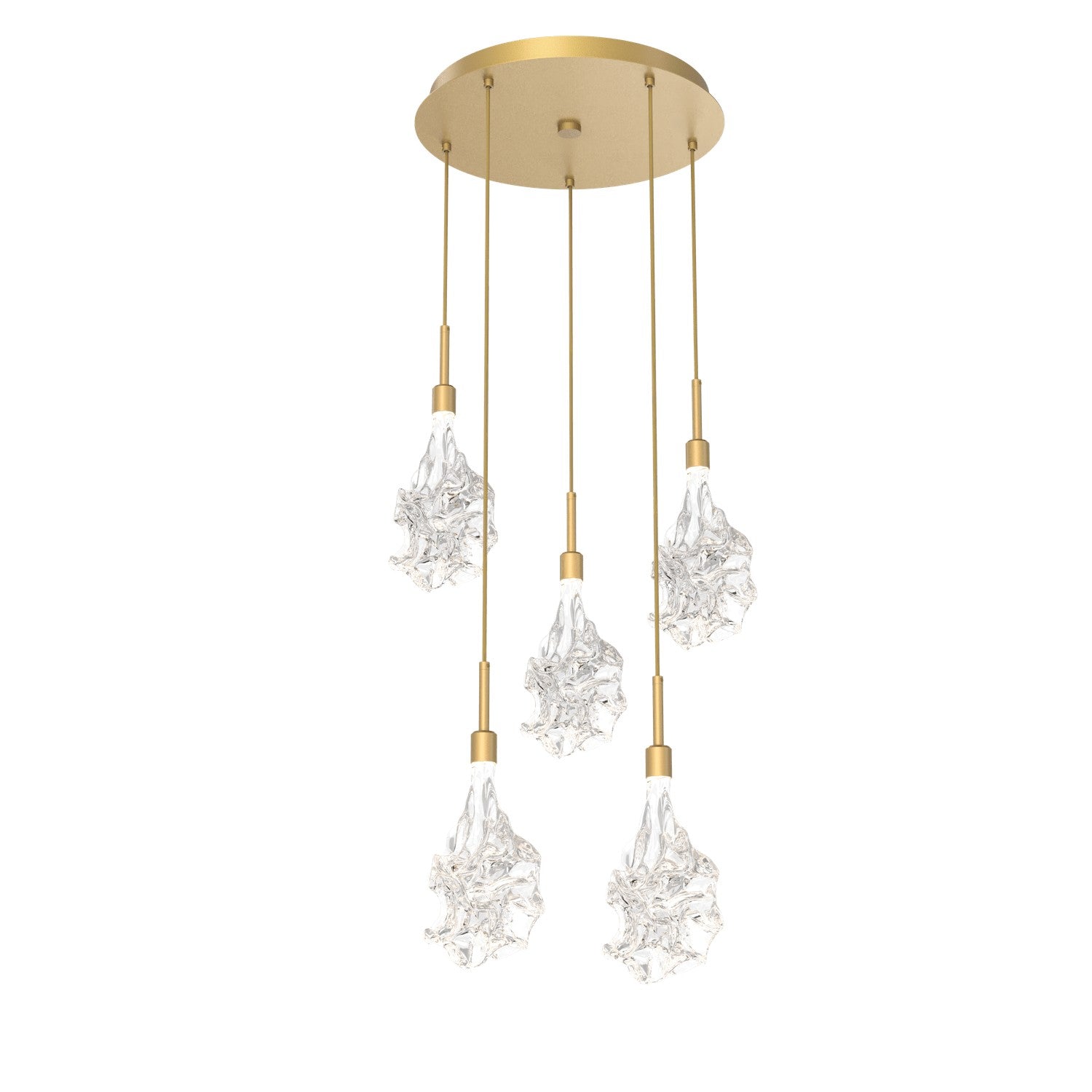 Hammerton Studio - CHB0059-05-GB-BC-C01-L1 - LED Pendant - Blossom - Gilded Brass