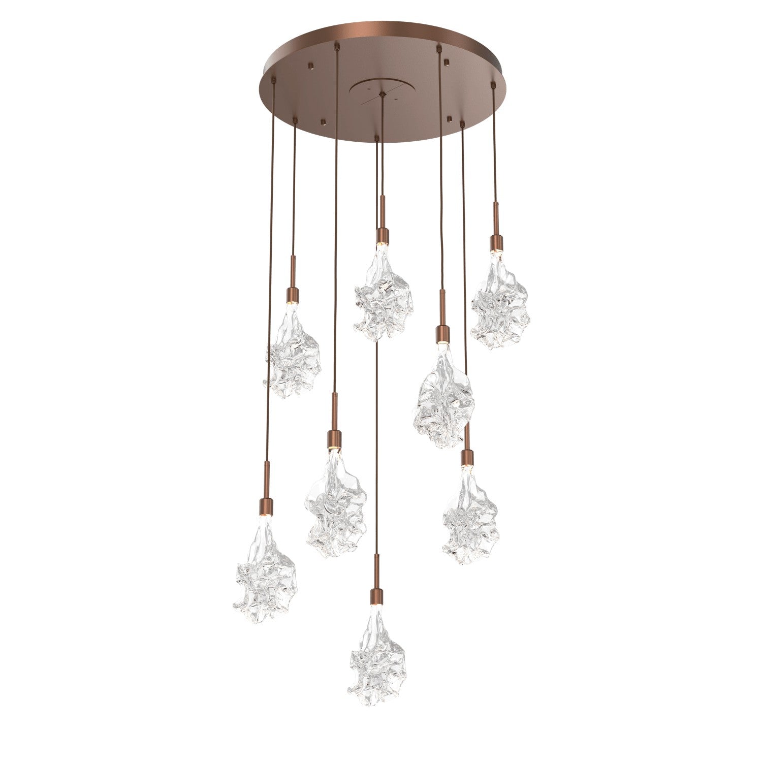 Hammerton Studio - CHB0059-08-BB-BC-C01-L3 - LED Pendant - Blossom - Burnished Bronze