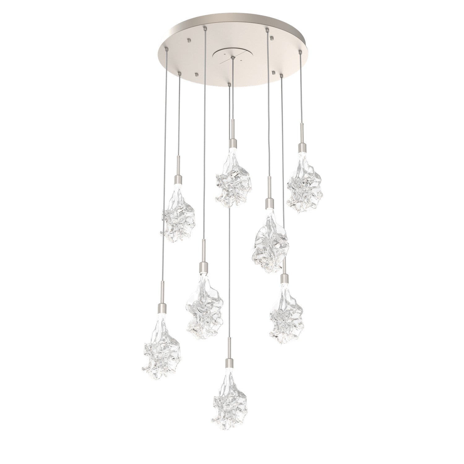 Hammerton Studio - CHB0059-08-BS-BC-C01-L3 - LED Pendant - Blossom - Beige Silver