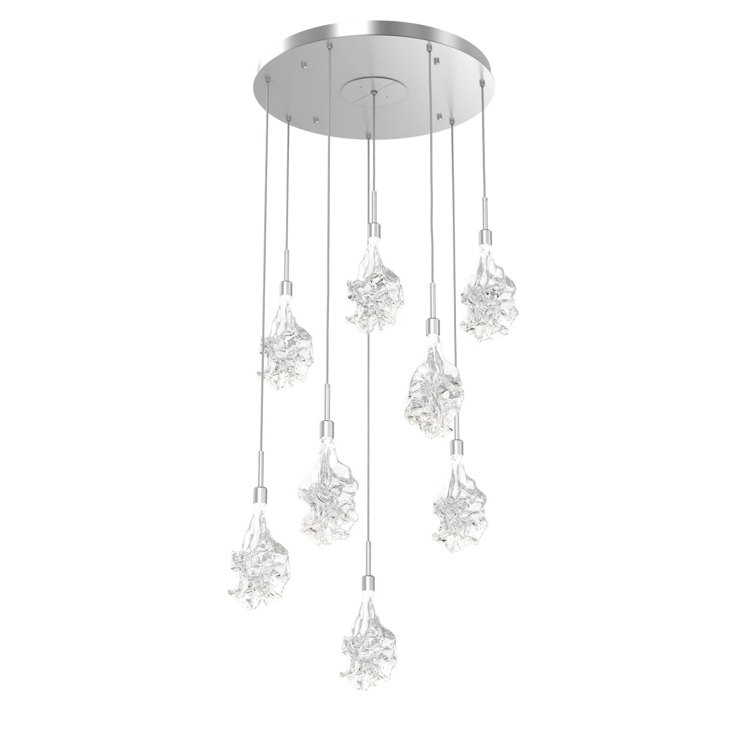 Hammerton Studio - CHB0059-08-CS-BC-C01-L1 - LED Pendant - Blossom - Classic Silver