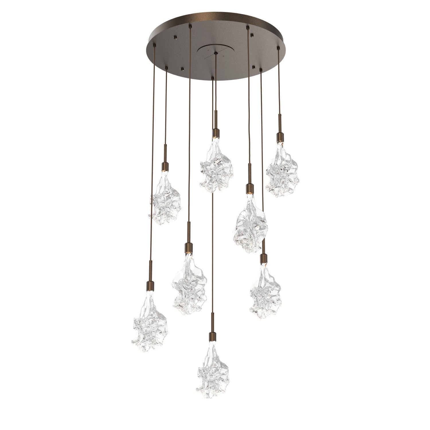 Hammerton Studio - CHB0059-08-FB-BC-C01-L1 - LED Pendant - Blossom - Flat Bronze