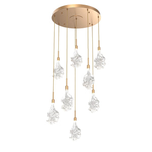 Hammerton Studio - CHB0059-08-NB-BC-C01-L1 - LED Pendant - Blossom - Novel Brass