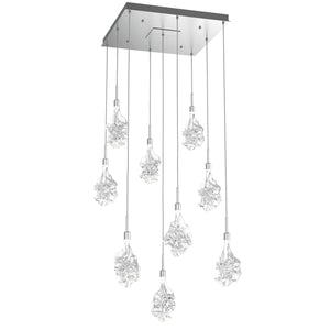 Hammerton Studio - CHB0059-09-CS-BC-C01-L3 - LED Pendant - Blossom - Classic Silver