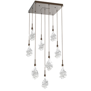 Hammerton Studio - CHB0059-09-FB-BC-C01-L1 - LED Pendant - Blossom - Flat Bronze