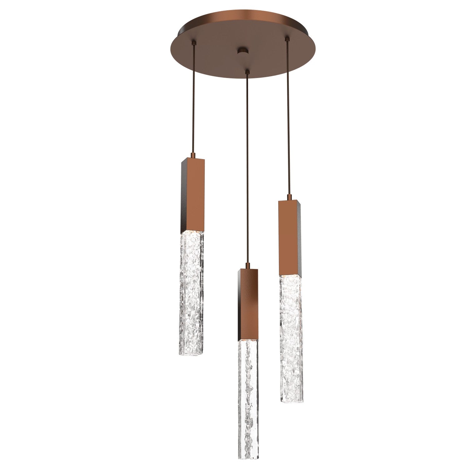 Hammerton Studio - CHB0060-03-BB-GC-C01-L1 - LED Pendant - Axis - Burnished Bronze