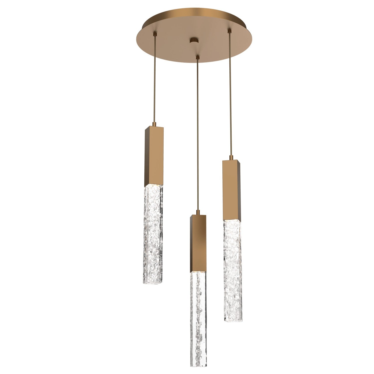 Hammerton Studio - CHB0060-03-NB-GC-C01-L1 - LED Pendant - Axis - Novel Brass