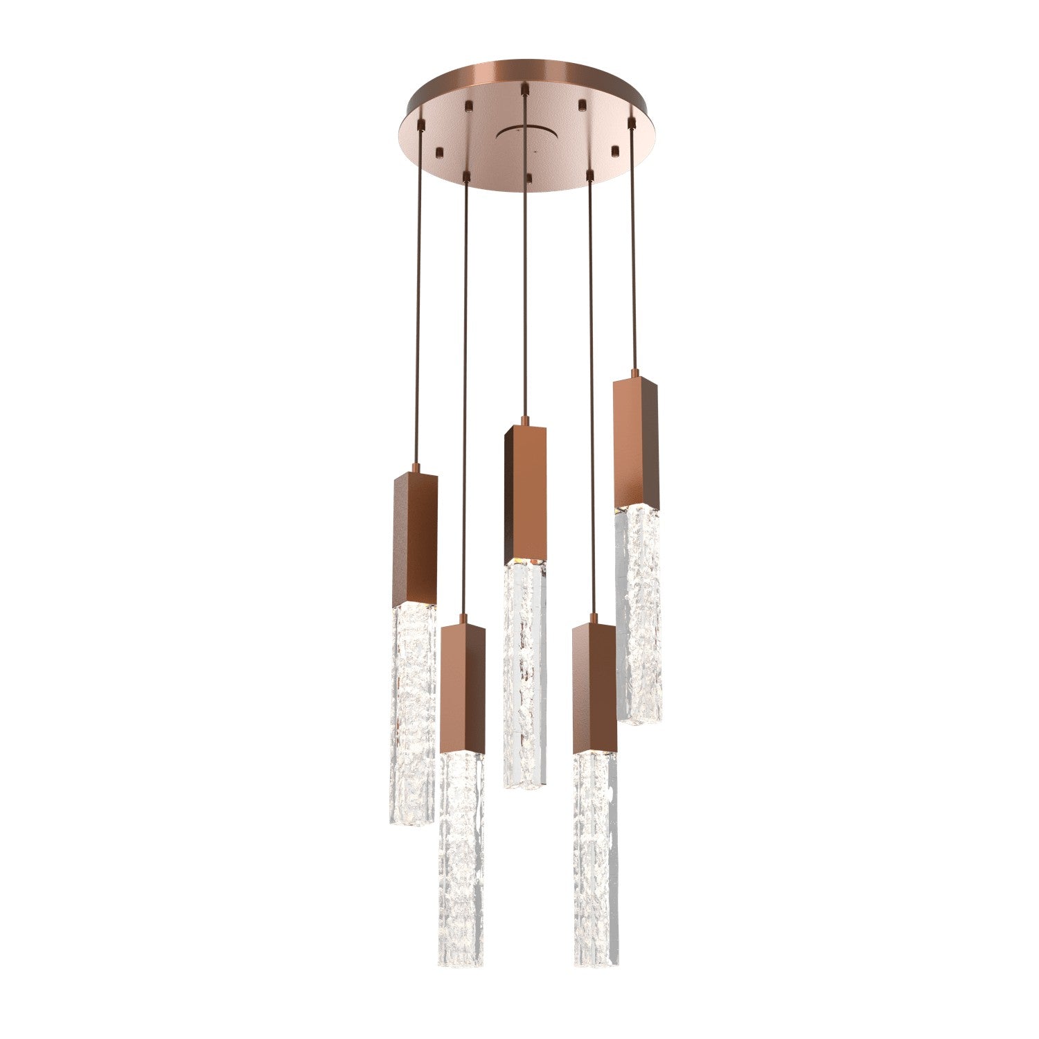 Hammerton Studio - CHB0060-05-BB-GC-C01-L1 - LED Pendant - Axis - Burnished Bronze