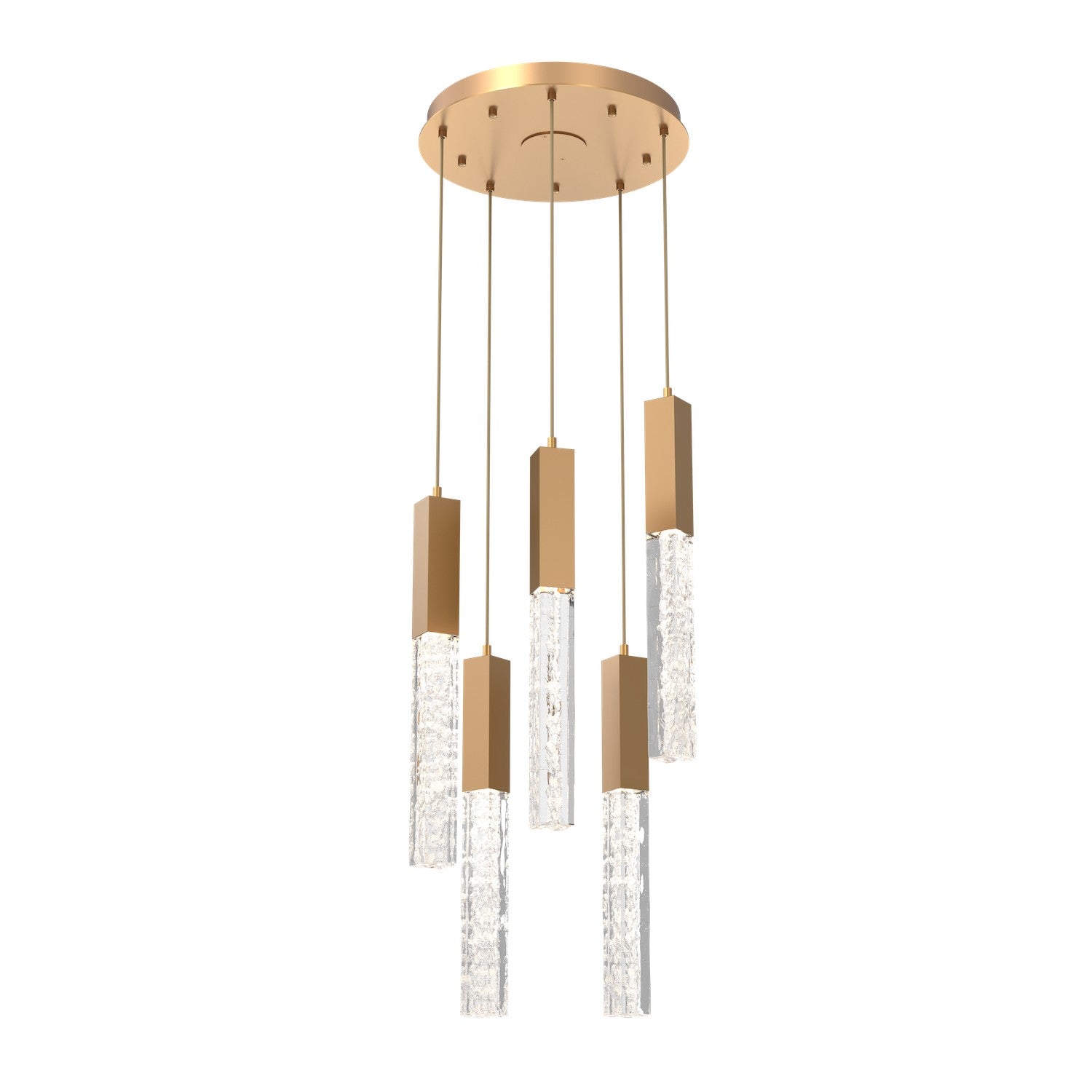 Hammerton Studio - CHB0060-05-NB-GC-C01-L3 - LED Pendant - Axis - Novel Brass