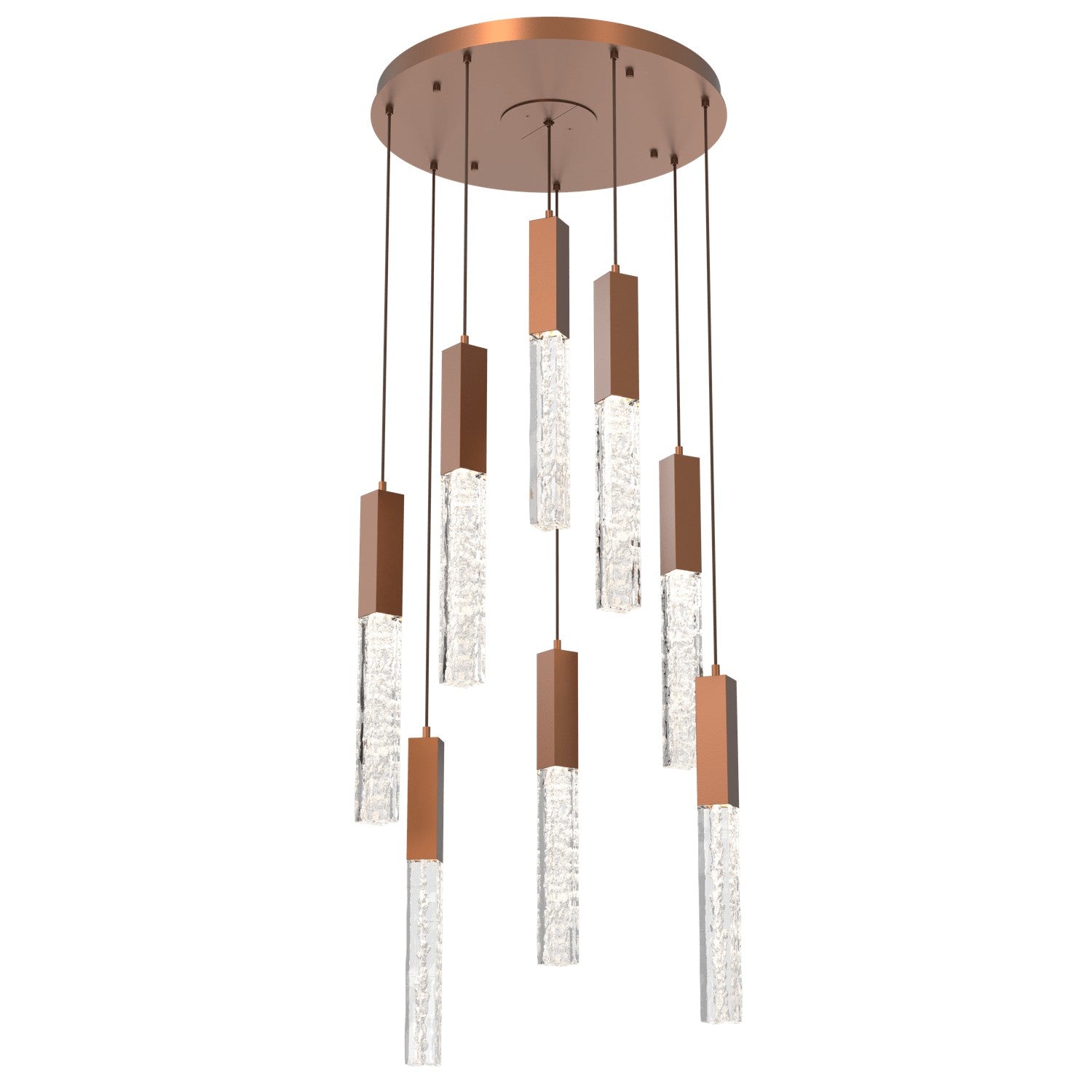 Hammerton Studio - CHB0060-08-BB-GC-C01-L1 - LED Pendant - Axis - Burnished Bronze