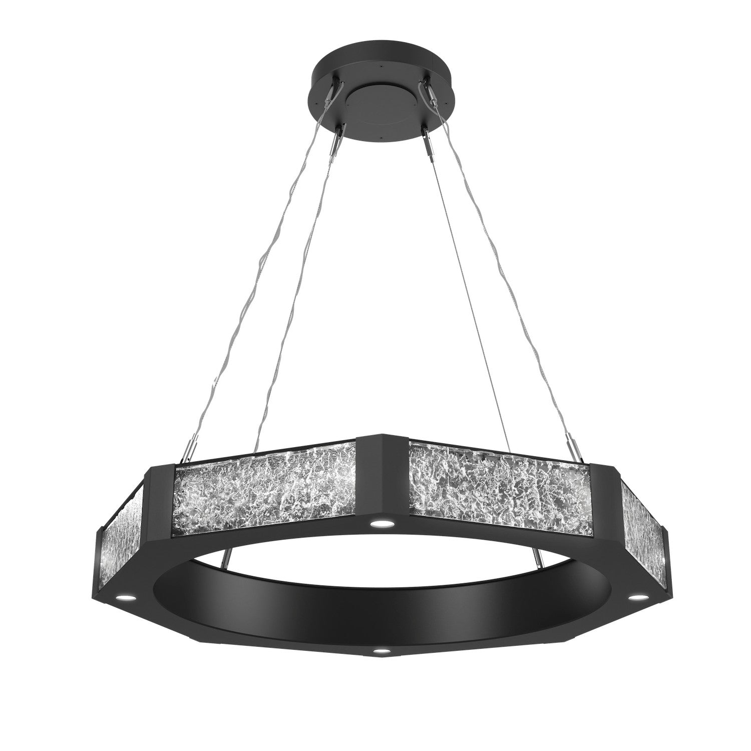 Hammerton Studio - CHB0061-36-MB-GC-CA1-L1 - LED Chandelier - Glacier - Matte Black