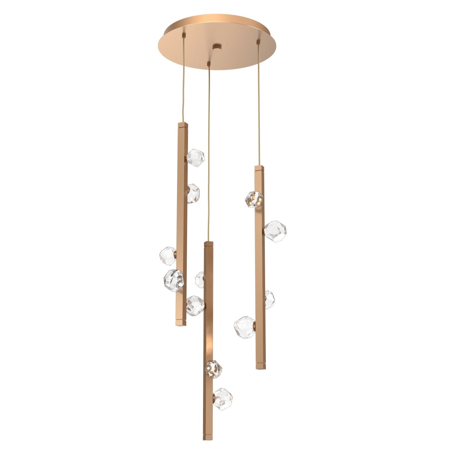 Hammerton Studio - CHB0070-03-NB-CZ-CA1-L3 - LED Pendant - Stella - Novel Brass