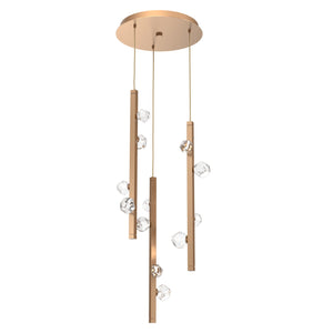 Hammerton Studio - CHB0070-03-NB-CZ-CA1-L3 - LED Pendant - Stella - Novel Brass