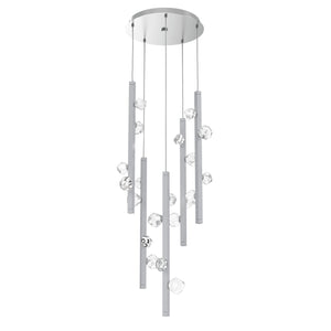 Hammerton Studio - CHB0070-05-CS-CZ-CA1-L3 - LED Pendant - Stella - Classic Silver