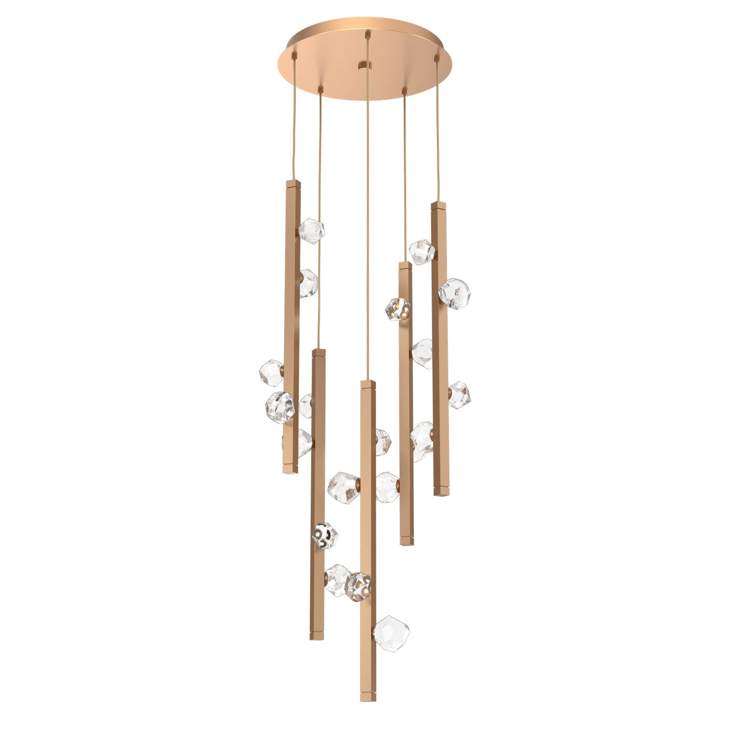 Hammerton Studio - CHB0070-05-NB-CZ-CA1-L3 - LED Pendant - Stella - Novel Brass