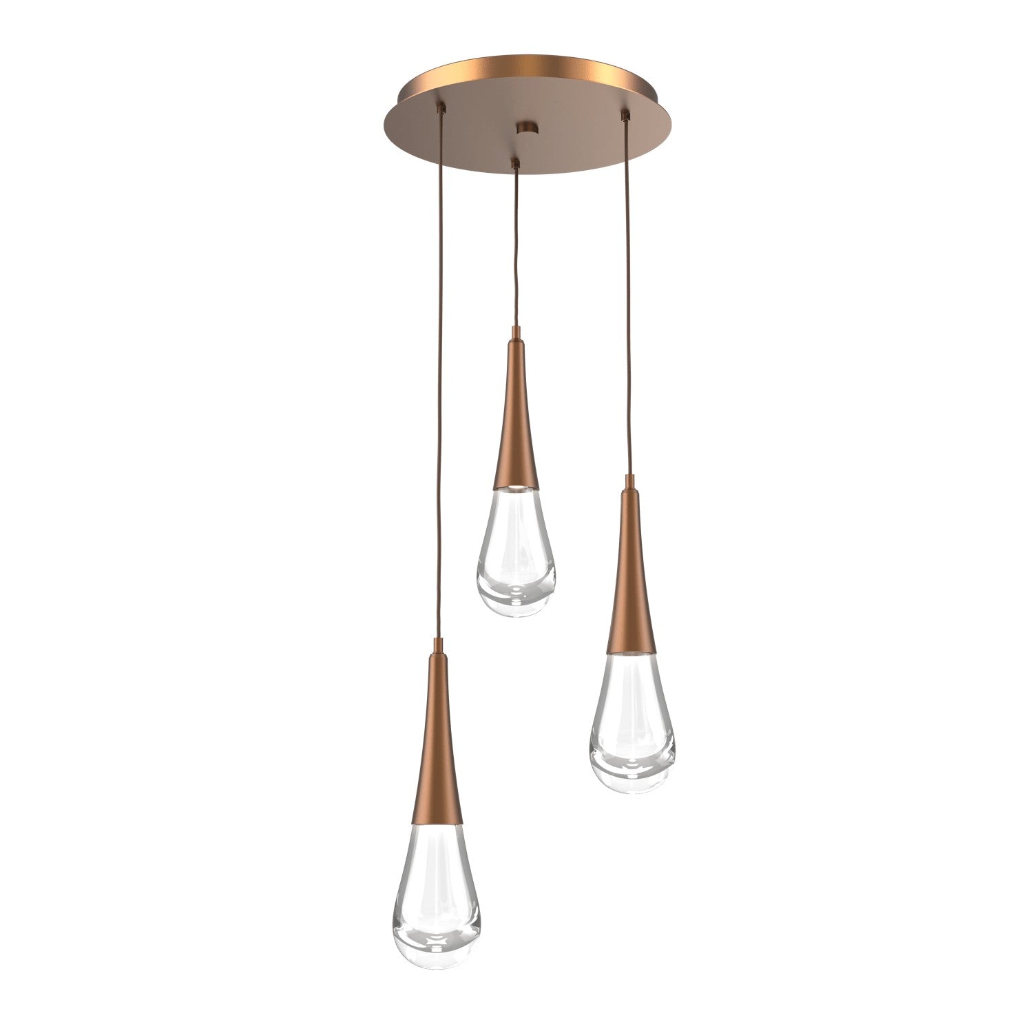 Hammerton Studio - CHB0078-03-BB-C-C01-L1 - LED Pendant - Raindrop - Burnished Bronze