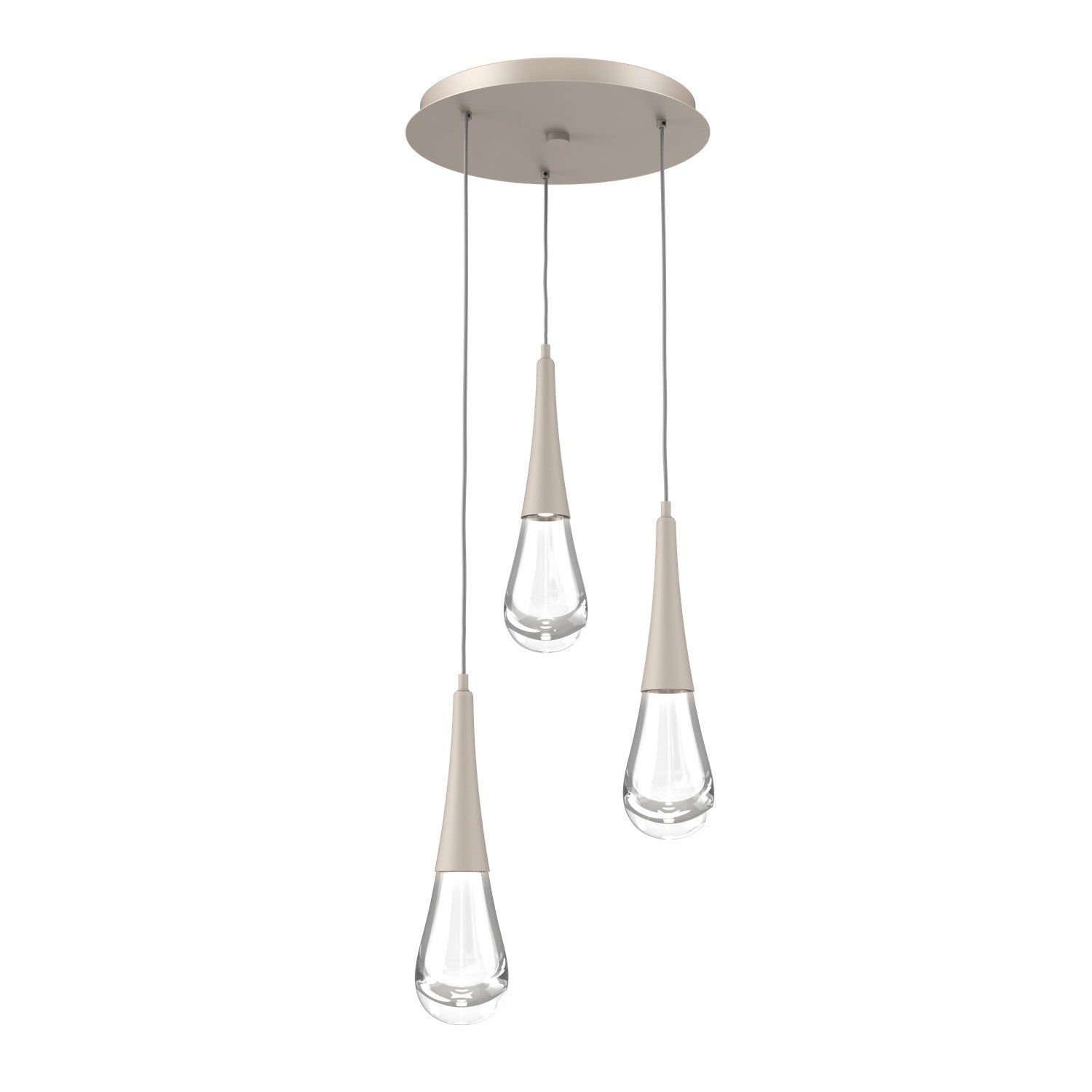 Hammerton Studio - CHB0078-03-BS-C-C01-L1 - LED Pendant - Raindrop - Beige Silver