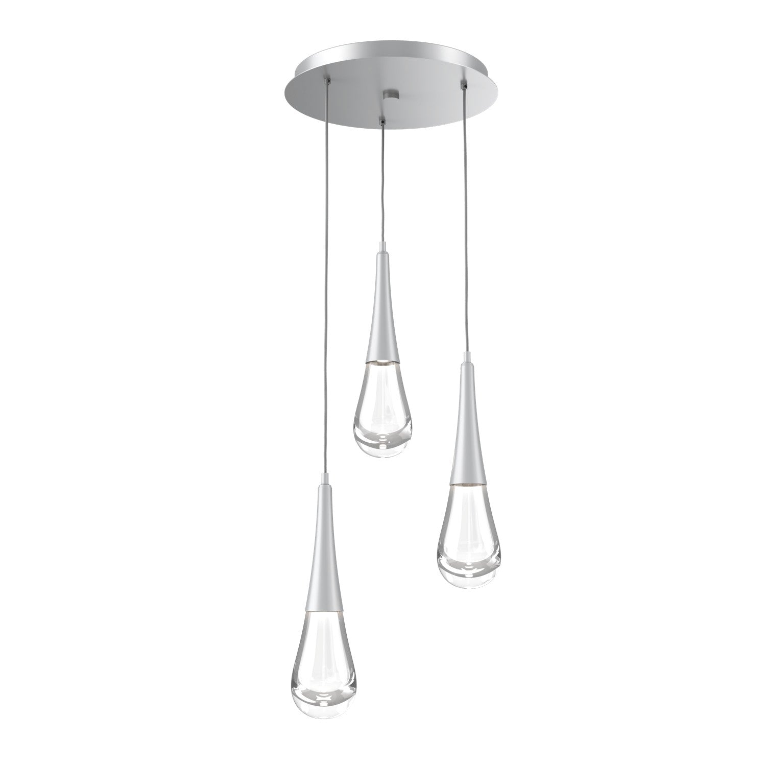 Hammerton Studio - CHB0078-03-CS-C-C01-L1 - LED Pendant - Raindrop - Classic Silver