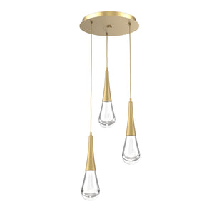 Hammerton Studio - CHB0078-03-GB-C-C01-L1 - LED Pendant - Raindrop - Gilded Brass